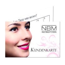 Kundenkarten Perfect Brow - mit Stempelfeld