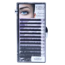 BDC Eyebrow Extensions Flat 0,07 Mix black