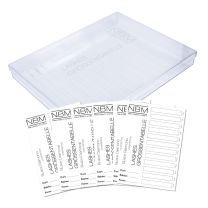 BDC Wimperngrößentabelle mit Box (im Set 6x Wimperngrößentabelle)