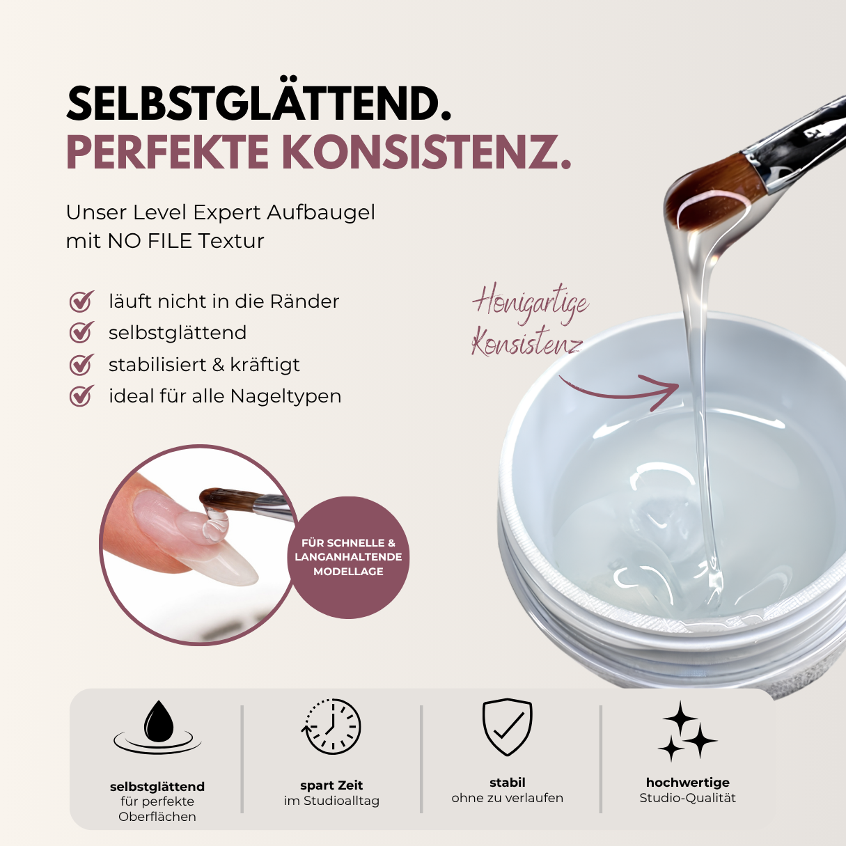 Honigartige Konsistenz