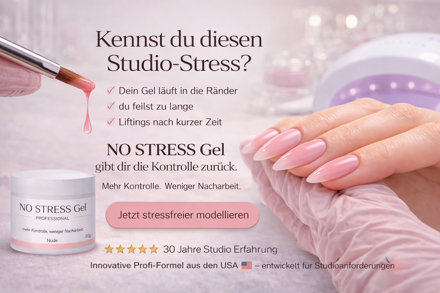 NO STRESS Gel Hero Banner