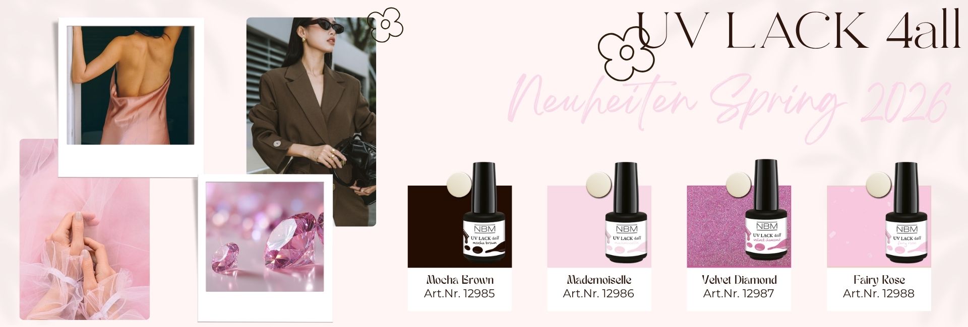 Unsere neuen UV Lack 4all Farben sind da!