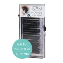 BDC Soft Flat Silk Lashes B-Curl 0,20 Mix