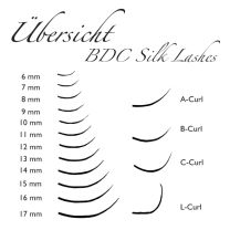 BDC Silk Y-Lashes (2D) B-Curl 0,15 Mix