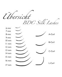 BDC Silk Lashes B- Curl 0,20 - 16mm mini tray